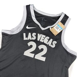 $100 Nike Aja Wilson Las Vegas Aces Explorer Edition Jersey WNBA Black  L